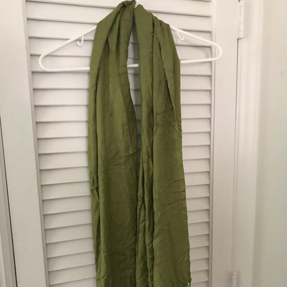 Green Silk Scarf